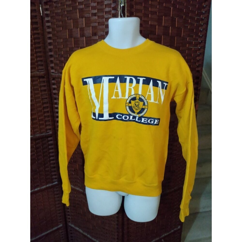 Vintage 90s Marian University College Sweatshirt Indiana Adult Large